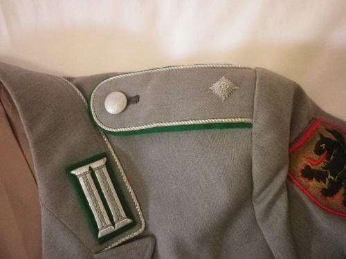 WEST GERMAN - PARACHUTE REGT. DRESS TUNIC + TROUSERS  - GOOD CONDITION (4836)