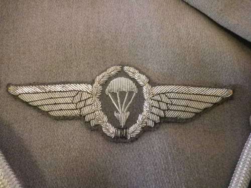 WEST GERMAN - PARACHUTE REGT. DRESS TUNIC + TROUSERS  - GOOD CONDITION (4836)