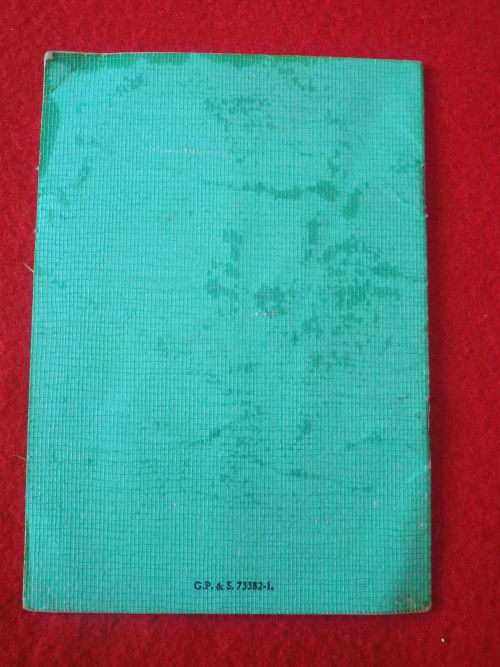 RHODESIAN ARMY - OPERATIONS AIDE MEMOIRE 1976 - 8 Pgs  INTERESTING INFORMATION   (7773)
