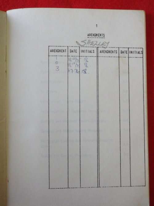 RHODESIAN ARMY -COUNTER INSURGENCY  AIDE MEMOIRE - 1975 - INSCRIBED - HAS ADDITIONS - SCARCE  (7775)