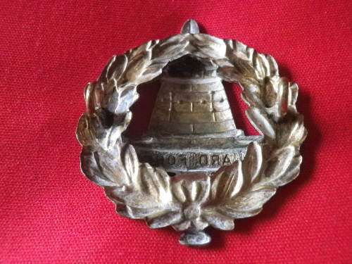 RHODESIA - GUARD FORCE KEEP SERGEANT MAJOR BRASS WRIST BADGE - MINOR POLISH   (7833)
