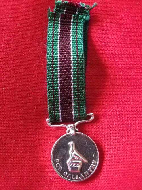 RHODESIA - PRISON MEDAL FOR GALLANTRY (RPM)    - MINIATURE MEDAL  (7909)