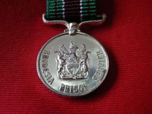 RHODESIA - PRISON MEDAL FOR GALLANTRY (RPM)    - MINIATURE MEDAL  (7909)