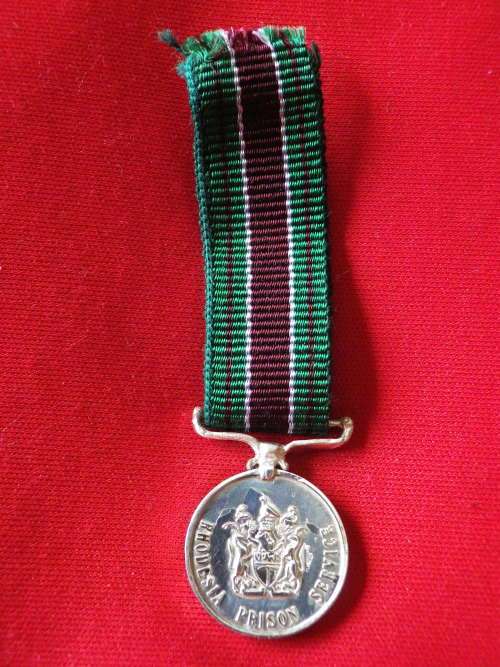 RHODESIA - PRISON MEDAL FOR GALLANTRY (RPM)    - MINIATURE MEDAL  (7909)