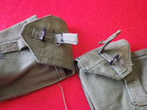 RHODESIAN ARMY - 2 X P69 MAG POUCHES - HAS WSG STAMPS              (7940)