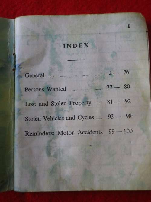RHODESIA BSAP - BOOK 6 - NOTEBOOK - SOME PAGES FILLED IN - SEE BELOW - WATER DAMAGE (564)