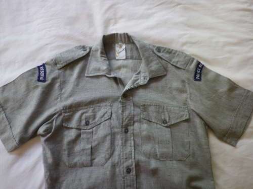 RHODESIA BSAP - POLICE RESERVISTS GREY SHIRT - MADE STATESMAN - SIZE 38 -     (560)