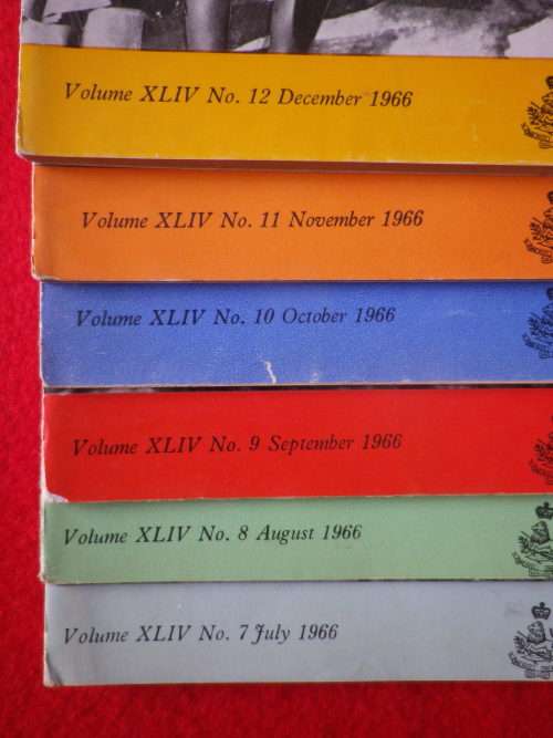 RHODESIA BSAP - LOT 12  X `OUTPOSTS` MAGAZINES - JAN - DECEMBER 1966       (8060)