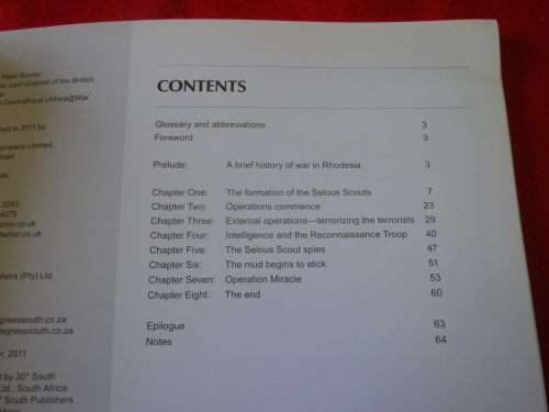 RHODESIA - `SELOUS SCOUTS ` AFRICA@WAR VOL. 4  -BY  PETER BAXTER - SC 64 Pgs              (8143)