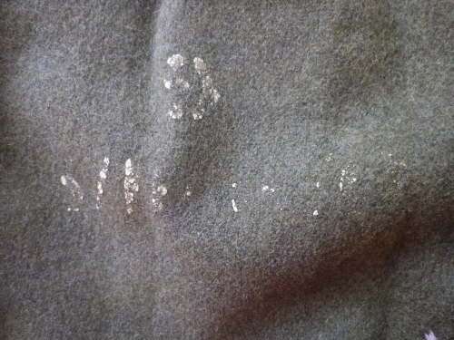BRITISH & COLONIAL - KHAKI GREAT COAT FOR BATTLE DRESS WW2 ISSUE- WEIGHT 3.3 KGS MINOR MOTHING(4012)