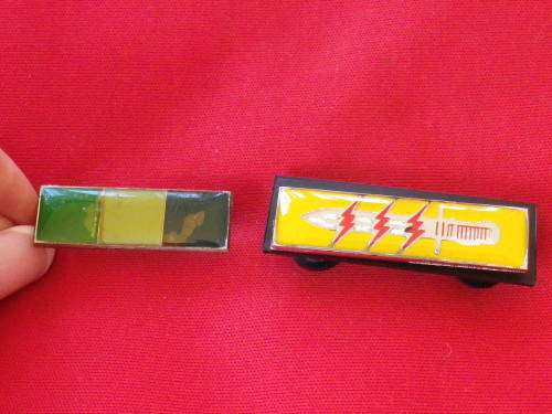 SADF - 61 MECHANISED BAT. OP PARTICIPATION BALKIE + BLACK BACKING - L 40mm + SIGNALS BALKIE   (2910)