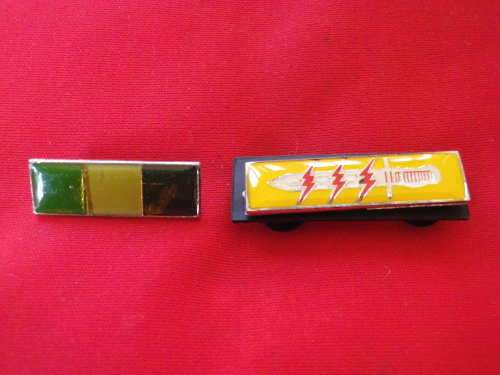 SADF - 61 MECHANISED BAT. OP PARTICIPATION BALKIE + BLACK BACKING - L 40mm + SIGNALS BALKIE   (2910)
