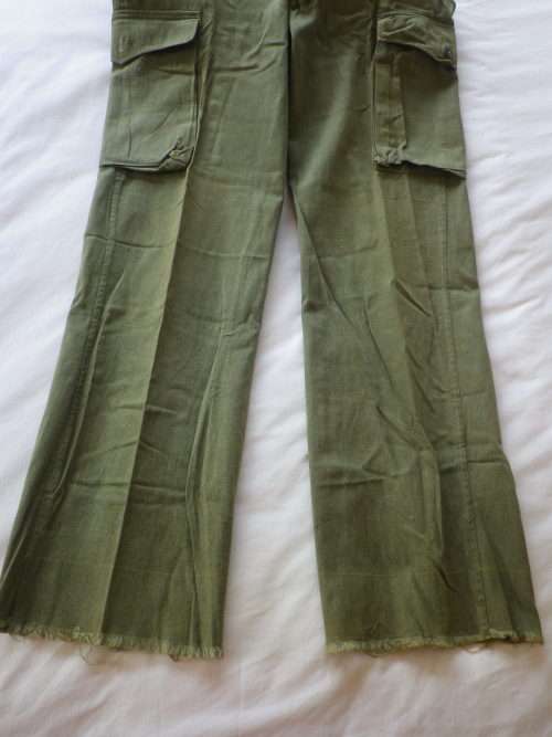 RHODESIAN WAR PICK UP -EX ZIPRA KHAKI SHIRT + TROUSERS - POOR CONDITION, MOST BUTTONS MISSING (4084)