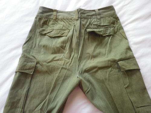 RHODESIAN WAR PICK UP -EX ZIPRA KHAKI SHIRT + TROUSERS - POOR CONDITION, MOST BUTTONS MISSING (4084)
