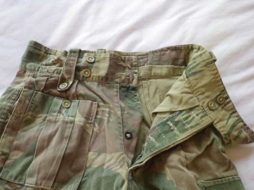 RHODESIAN ARMY CAMMO SHORTS - WELL WORN                 (1089)