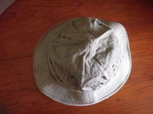 RHODESIAN WAR PICK UP - EX ZIPRA BUSH HAT - PORTUGUESE ? RIM 54.5CM / 21.5` - GOOD CONDITION (4127)