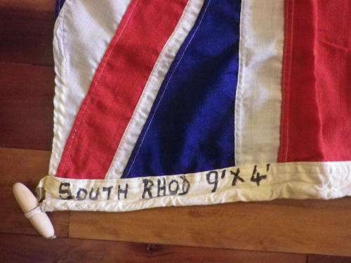 SOUTHERN RHODESIA FLAG - WILLIAM SMITH -  VERY LARGE 278 X 122cm - INSCRIBED - GOOD CONDITION (8234)