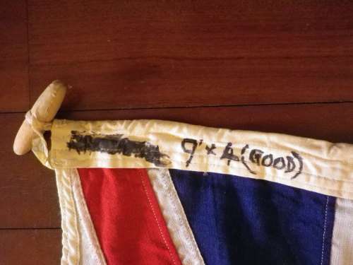 SOUTHERN RHODESIA FLAG - WILLIAM SMITH -  VERY LARGE 278 X 122cm - INSCRIBED - GOOD CONDITION (8234)