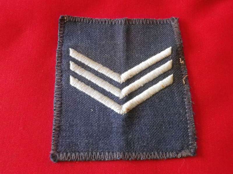 RHODESIAN AIR FORCE - SERGEANT RH SLEEVE BADGE - SUMMER SHIRT           (8338)