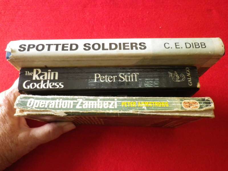 RHODESIA - 3 X NOVELS BASED ON THE BUSH WAR - NOTE CONDITION       (8441)
