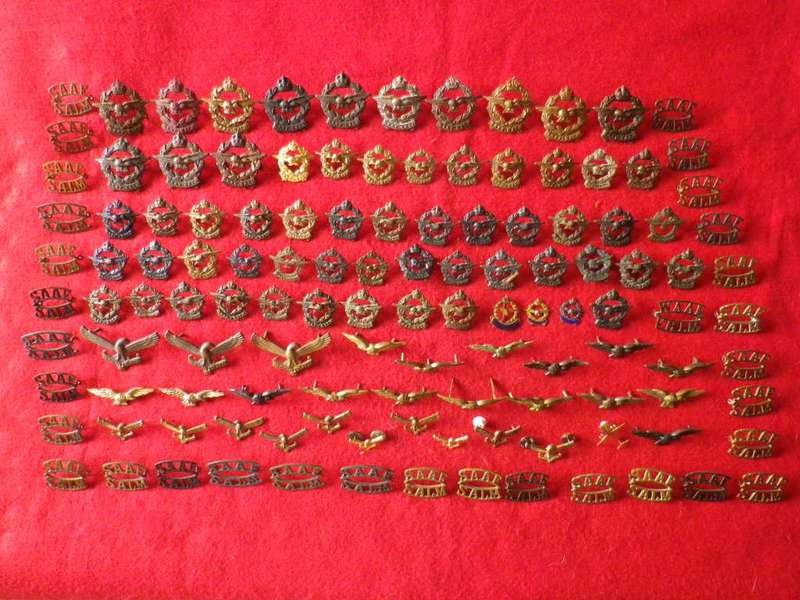 SAUF / SADF - SA AIRFORCE LARGE  LOT OF BADGES - SEE PICS FOR QUANTITY AND QUALITY (8503)
