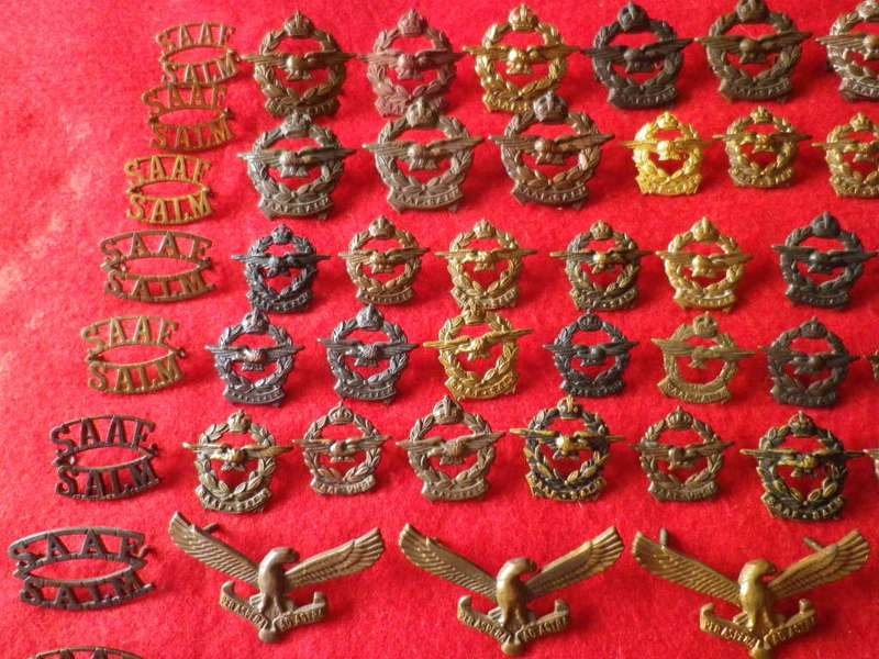 SAUF / SADF - SA AIRFORCE LARGE  LOT OF BADGES - SEE PICS FOR QUANTITY AND QUALITY (8503)
