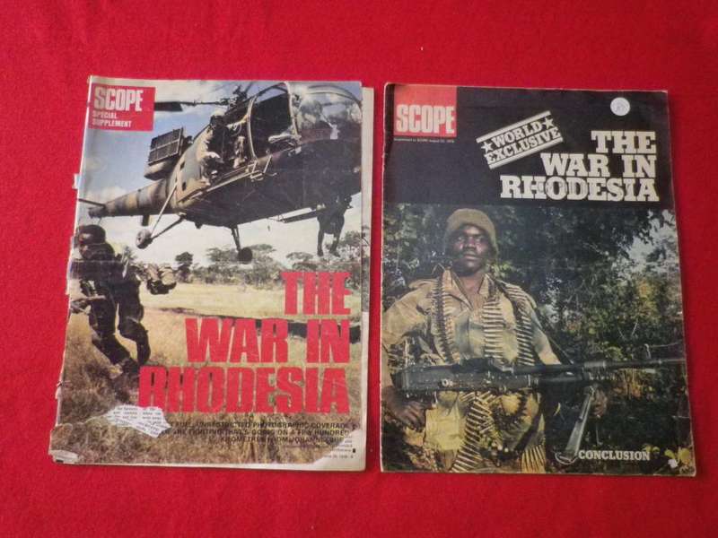 2 SCOPE SUPPLEMENTS ` THE WAR IN RHODESIA` - 1 INCOMPLETE    (1050)