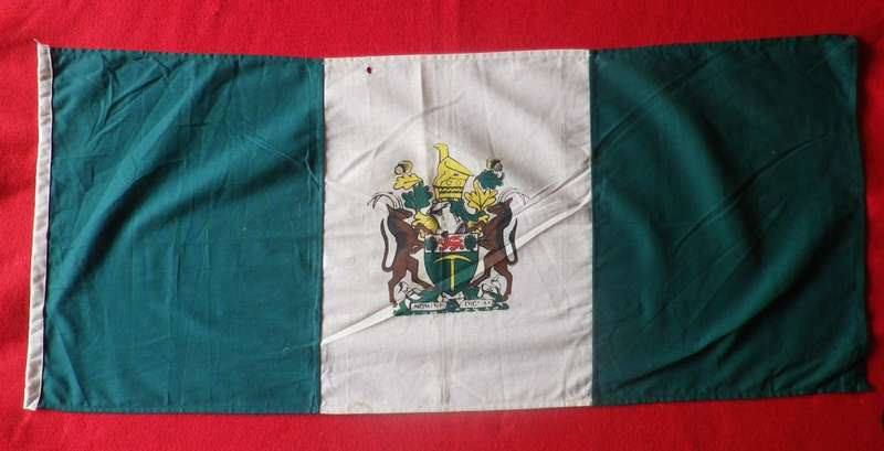 RHODESIAN - 4 X PERIOD HALF SIZED REPLICA FLAGS - SINGLE SIDED -  READ BELOW        (8591)
