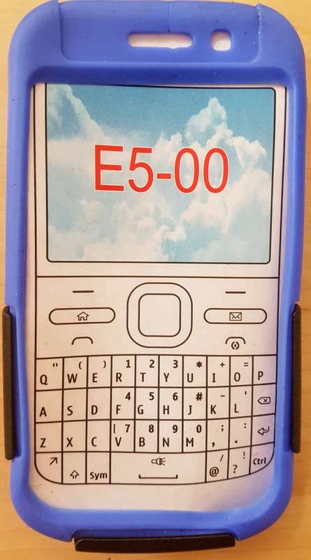 Nokia E5-00 Cell Phone Pouch / Colour: Blue  & Black