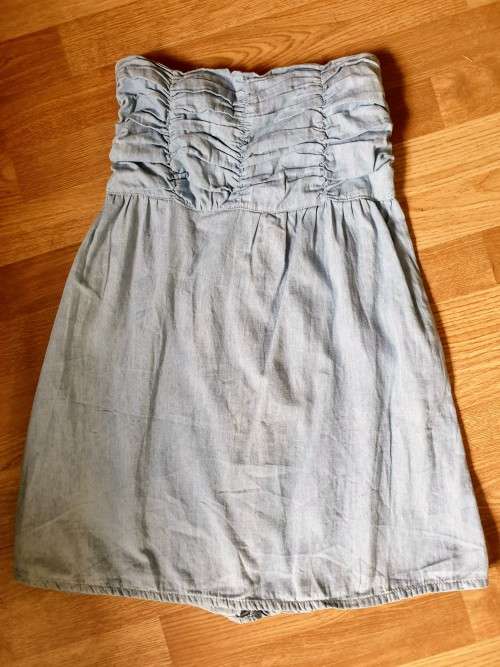 Strapless Denim Mini Dress by Legit / Size: 8 / In Excellent Condition