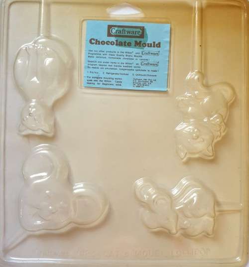 Plastic Chocolate Mould (Cat & Mouse  Theme)