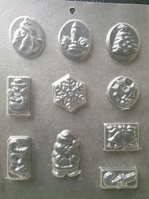 Plastic Chocolate Mould (Christmas Theme)
