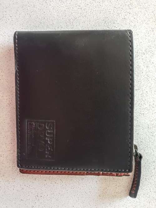 Branded Men's Superdry Leather Wallet / Bargain Starting Bid, at Less than Half the Price!