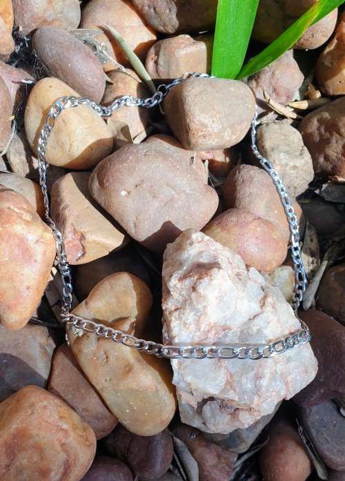 Stainless steel figaro chain (55cm in length) *** Bargain bid! ***