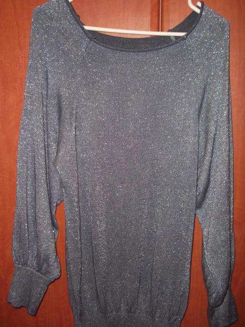 Stunning Silver & Grey Glitter Long Sleeved Top / Like New! Absolute Bargain Bid!!!