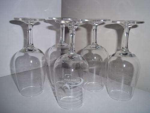 Wine tasting glasses (4) with a bonus "good food & wine" tasting glass