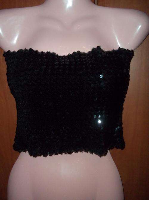 Sexy black sequined boobtube top - Late entry!!!