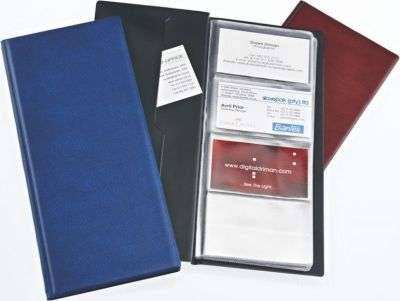 Bantex Business Card Holders - 2 available (colours blue & maroon)
