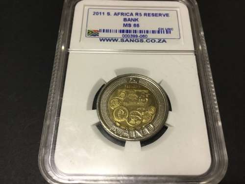 || 2011 Reserve Bank FIVE Rand Coin ||   *Graded MS66*