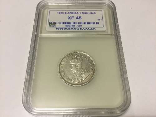 ||  1923 Silver One Shilling  ||  *XF45*