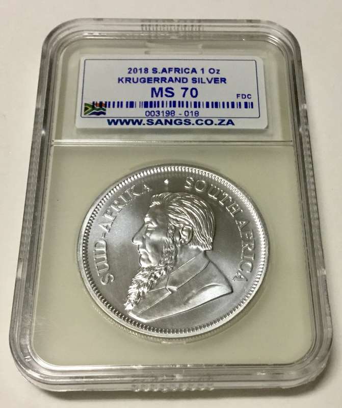 Marked down!!! The perfect coin!  || 2018 1oz Silver Krugerrand || Graded MS70