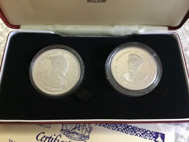 1979 Lesotho Proof coin Set - Two Silver Maloti Coins *CELEBRATING THE YEAR OF THE CHILD*