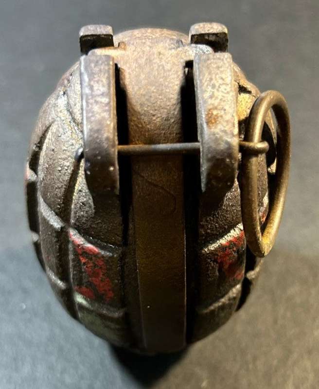 World War 2 Mills Hand Grenade Complete ( Inert - Deactivated ) - Mills Bomb