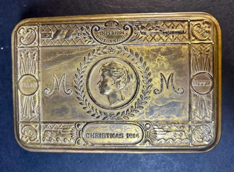 World War One - 1914 Christmas Tin (Princess Mary) with Card