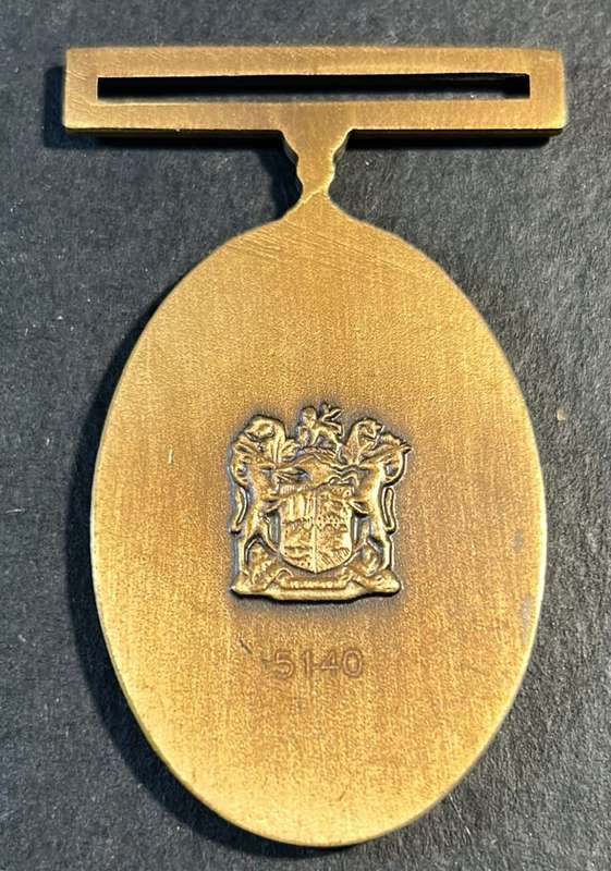 SANDF - Full Size MK Service Medal (Bronze) - Numbered 5140
