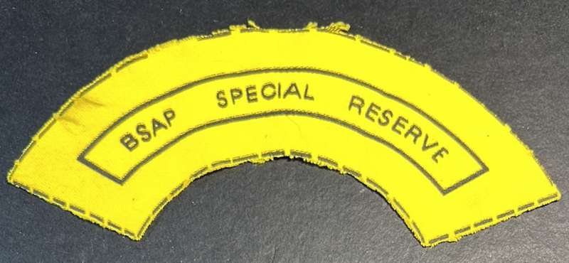 Rhodesia - BSAP Special Reserve Title Badge