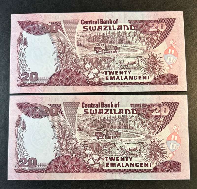 Swaziland 20 Emalangeni x 2 - 1997