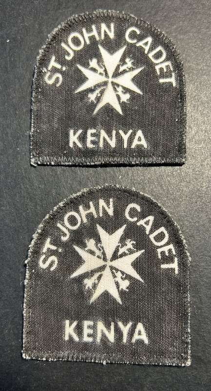 Kenya - St.John`s Ambulance Cadet Lot Shoulder Flashes