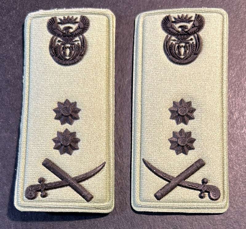 SA Army Major General Rank Pair