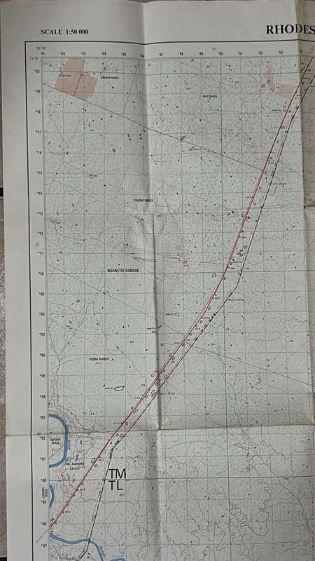 Rhodesia - Vintage Map
